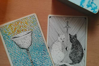 giving intuitive tarot readings that are meant to guide you