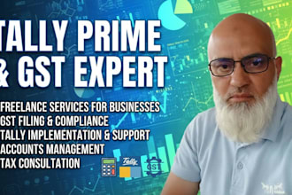 do gst return filling using tally prime software