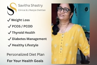 create a personalised indian diet plan for pcos, diabetes or weight loss