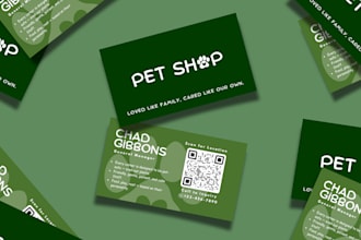 design custom business card for brand identity