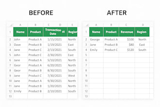 organise your excel data