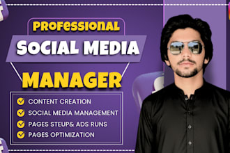 be your professional social media marketing manager and content creator