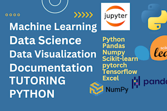 do your python machine learning  projects, ml tutor, ai, machine learning