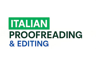 proofread and edit your italian text like a native
