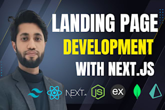 develop your figma landing page in react or nextjs