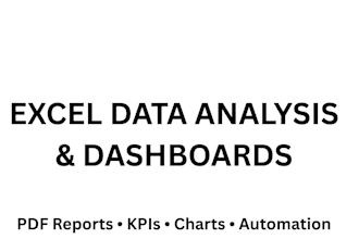 excel data analysis dashboards