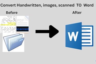 convert images or handwritten notes to editable  word