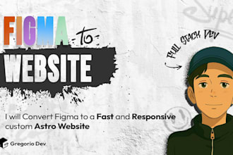 convert figma to a fast and responsive custom astro website