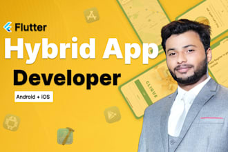 be expert hybrid app developer in flutter app building as mobile app builder