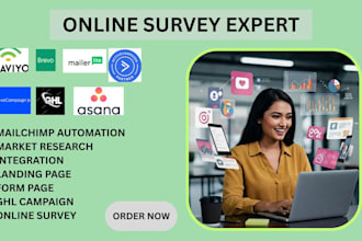 do online survey ghl landing page zoho crm mailchimp google form email campaign