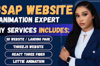 build interactive 3d website landing page using threejs, gsap webgl