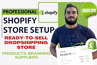 design and build a shopify dropshipping store