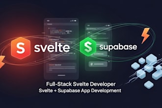 develop a svelte sveltekit web app supabase ai integration