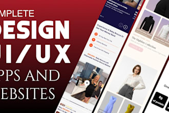 design modern website UI UX and mobile app design