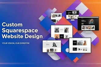 design squarespace business website and squarespace ecommerce store website