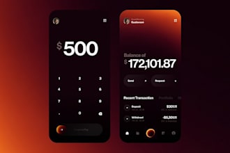 develop clean ui mobile bank app fintech app loan app crypto wallet app cash app