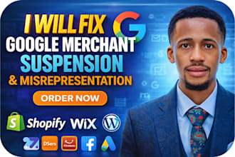 fix google merchant center suspension goggle shopping ads misrepresentation gmc