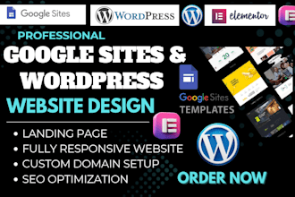 publish your website using google sites, wordpress, systemeio, wix, elementor