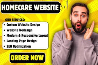 home care website medicare elderly care leads home care logo healthcare website