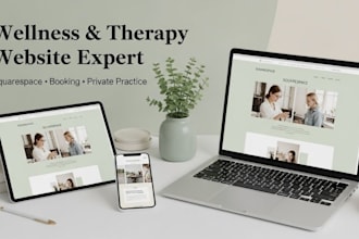 do squarespace wellness website health coach, therapy private practise site