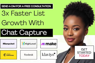 setup manychat email capture flow flodesk mailchimp gohighlevel form integration