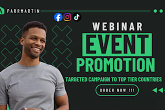 promote events, eventbrite event promotion, webinar marketing, event website