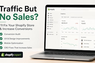 fix your shopify store that gets traffic but no sales