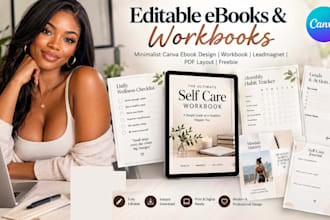 german minimalist canva ebook design, workbook, leadmagnet, pdf layout, freebie