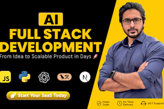 do ai website development, full stack website, full stack ai software developer