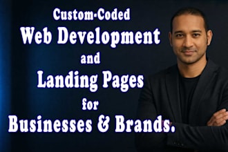 build a custom website and conversion focused landing page