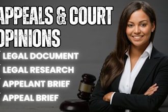 write appellate briefs civil appeal to court legal 1925a documents response
