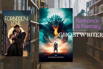 ghostwrite your next KDP bestseller romance, fantasy, or romantasy novel