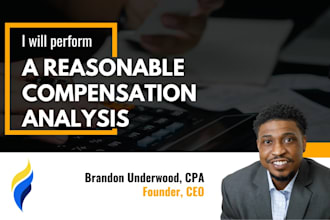 perform reasonable compensation analysis for s corp owners