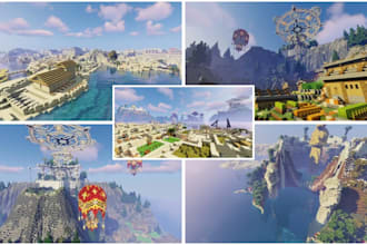 create custom minecraft city map build medieval survival server spawn builders