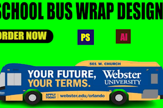 design school bus wrap bus vehicle wrap van wrap car wrap