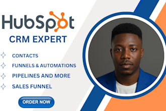 setup hubspot sales hub, onboarding, hubspot cms, form and hubspot automation