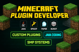 do minecraft plugin spigot paper bukkit customjava coding mod skript smp server