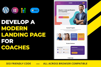 create high converting coaching landing page and sales funnel for online coaches