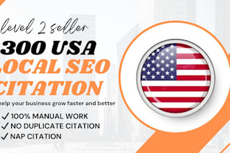 create top USA local citations for gmb ranking and local SEO