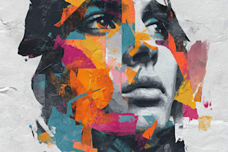 draw abstract portrait art