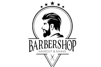 do professional barber shop logo