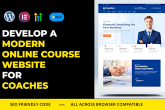 create online course website, membership website for coaches, coaching program