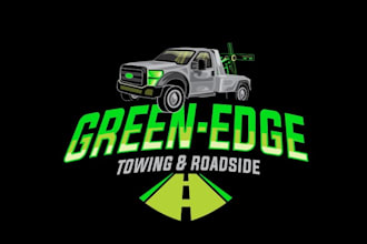 create cool essential logo for tow truck company