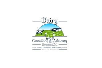 design unique dairy consulting business logo