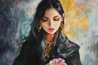 make custom digital oil painting of your photo