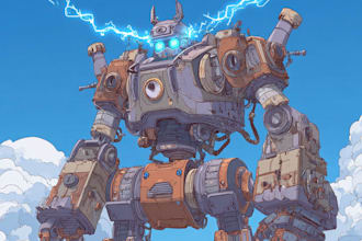 create custom mecha robot art