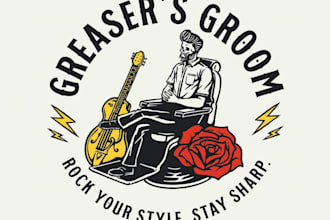 design wonderful guitar logo