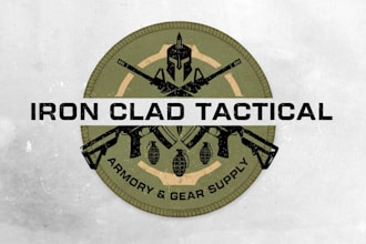 design a professional patch, military tactical, and badge logo for your business