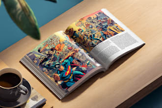 superhero comic book illustration marvel