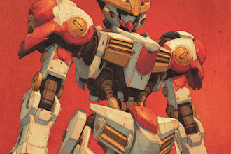 dol custom mecha robot art
